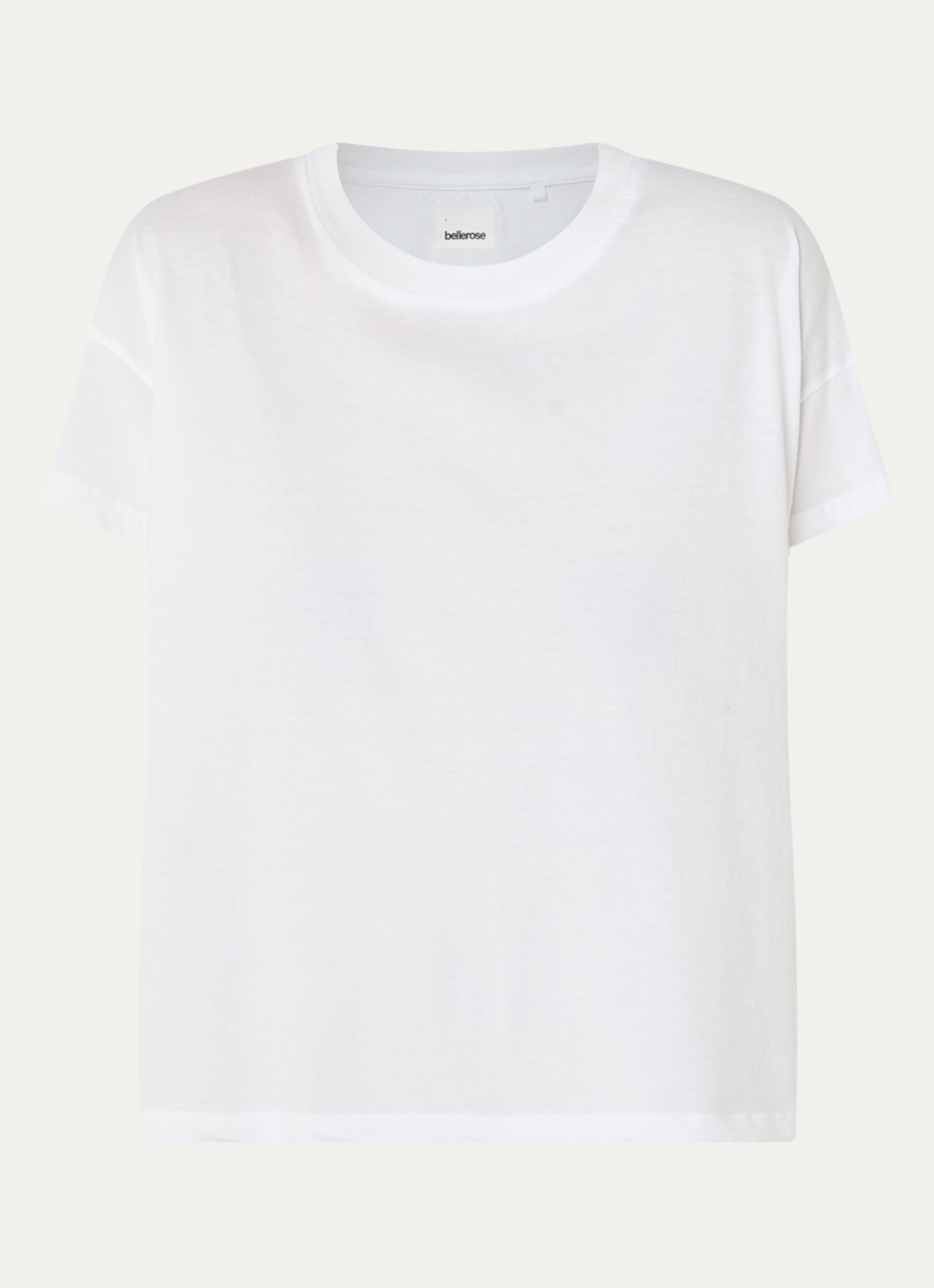 Bellerose Felia oversized T-shirt met ronde hals - voorkant 2 wit
