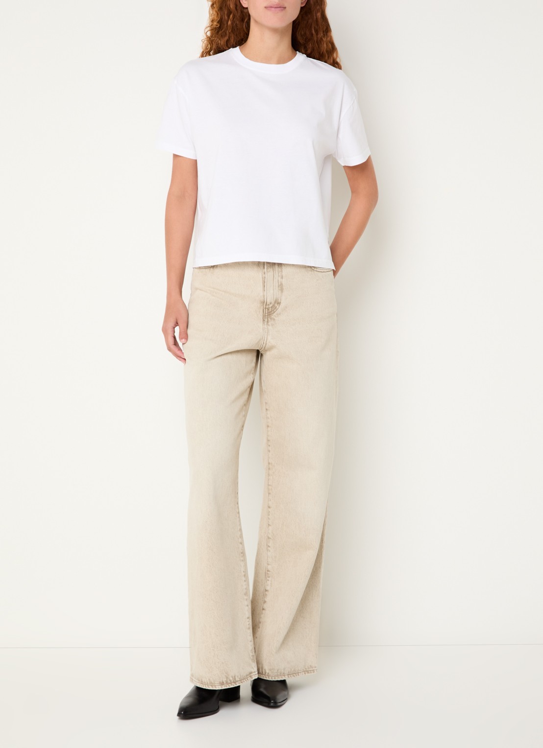 Bellerose Felio T-shirt met ronde hals - voorkant 2 wit