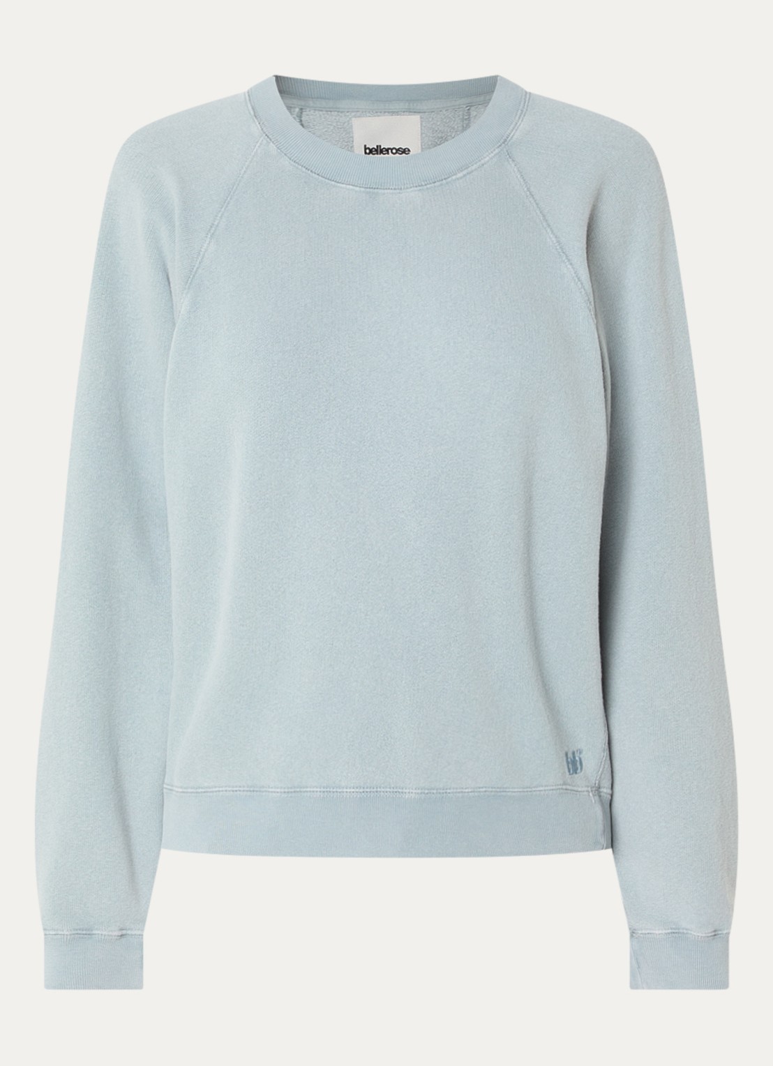 Bellerose Fella sweater met ronde hals - voorkant 2 lichtblauw