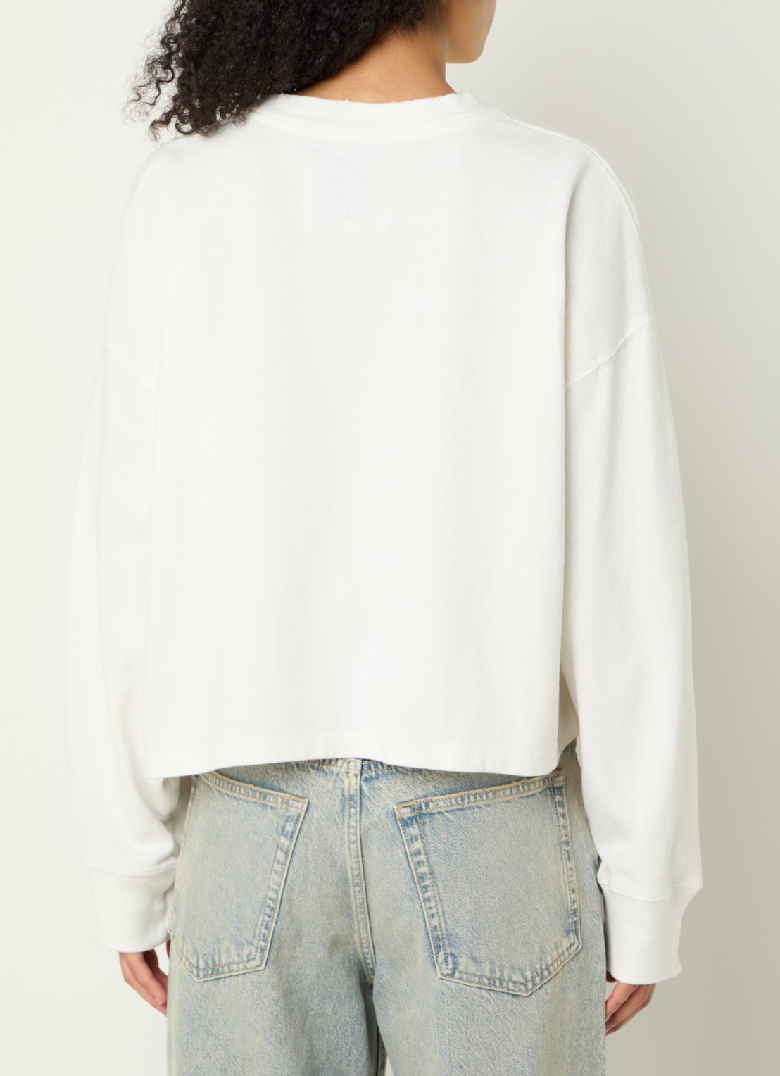 Bellerose Franto longsleeve met ronde hals - achterkant 2 gebroken wit