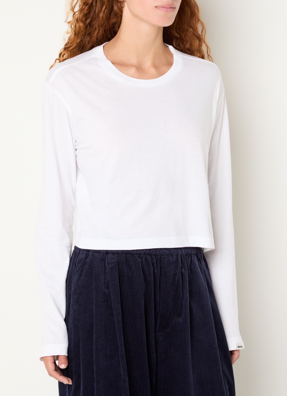 Bellerose Fuele long sleeve met ronde hals - detail 4 wit