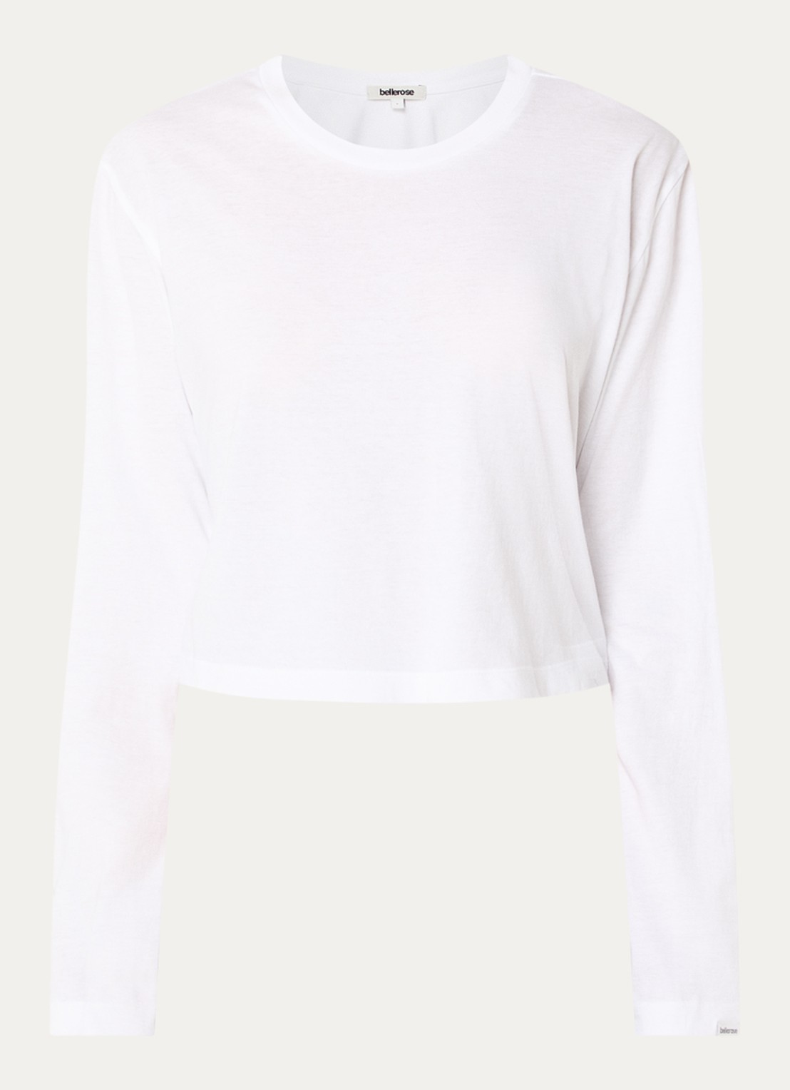 Bellerose Fuele long sleeve met ronde hals - voorkant wit