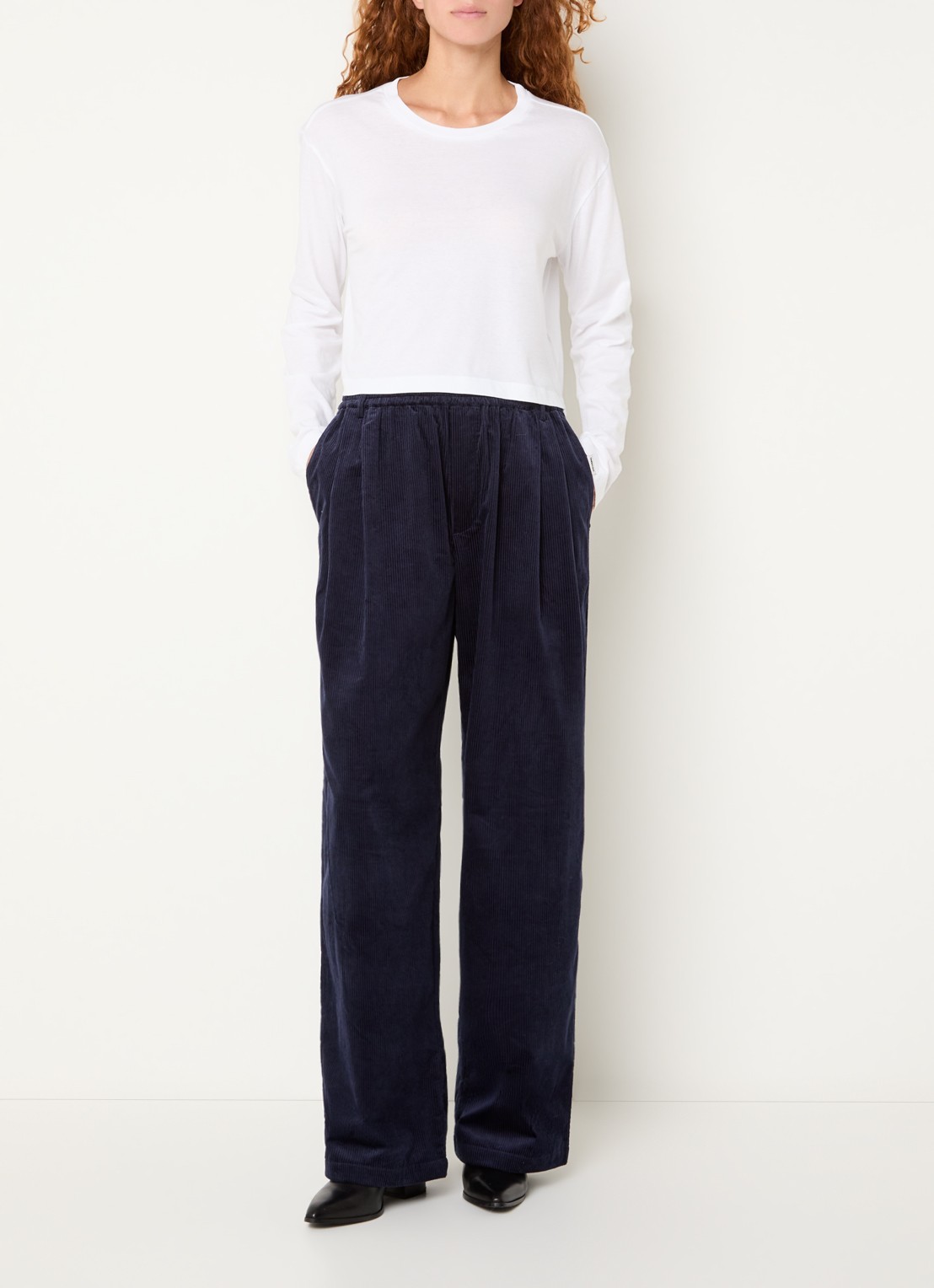 Bellerose Fuele long sleeve met ronde hals - voorkant 2 wit