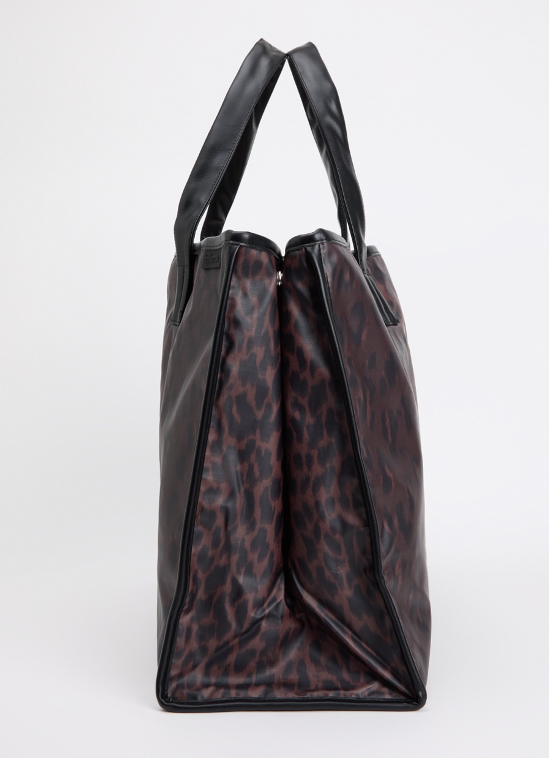 Bellerose Hecky shopper met panterprint - detail 3 donkerbruin