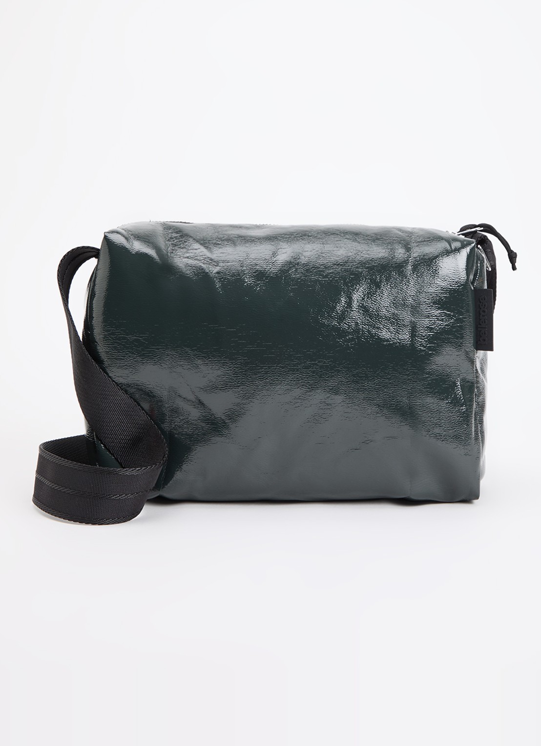Bellerose Hobbes crossbodytas met verstelbare schouderriem - voorkant antraciet