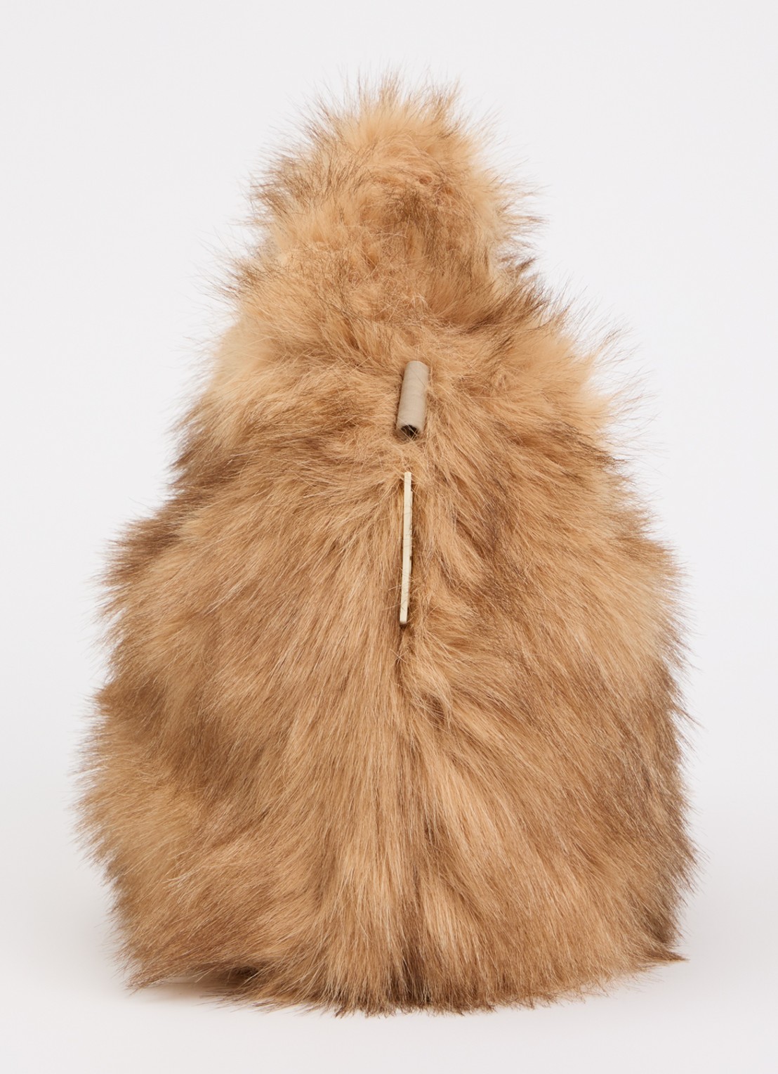 Bellerose Hochet handtas van imitatiebont met afneembare schouderriem - detail 4 camel