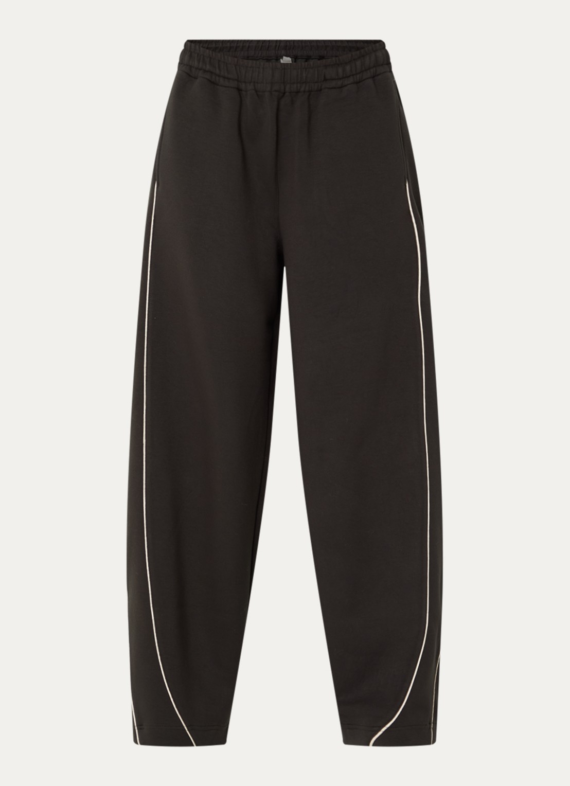 Bellerose Jelina high waist wide fit joggingbroek met steekzakken - voorkant 3 groen