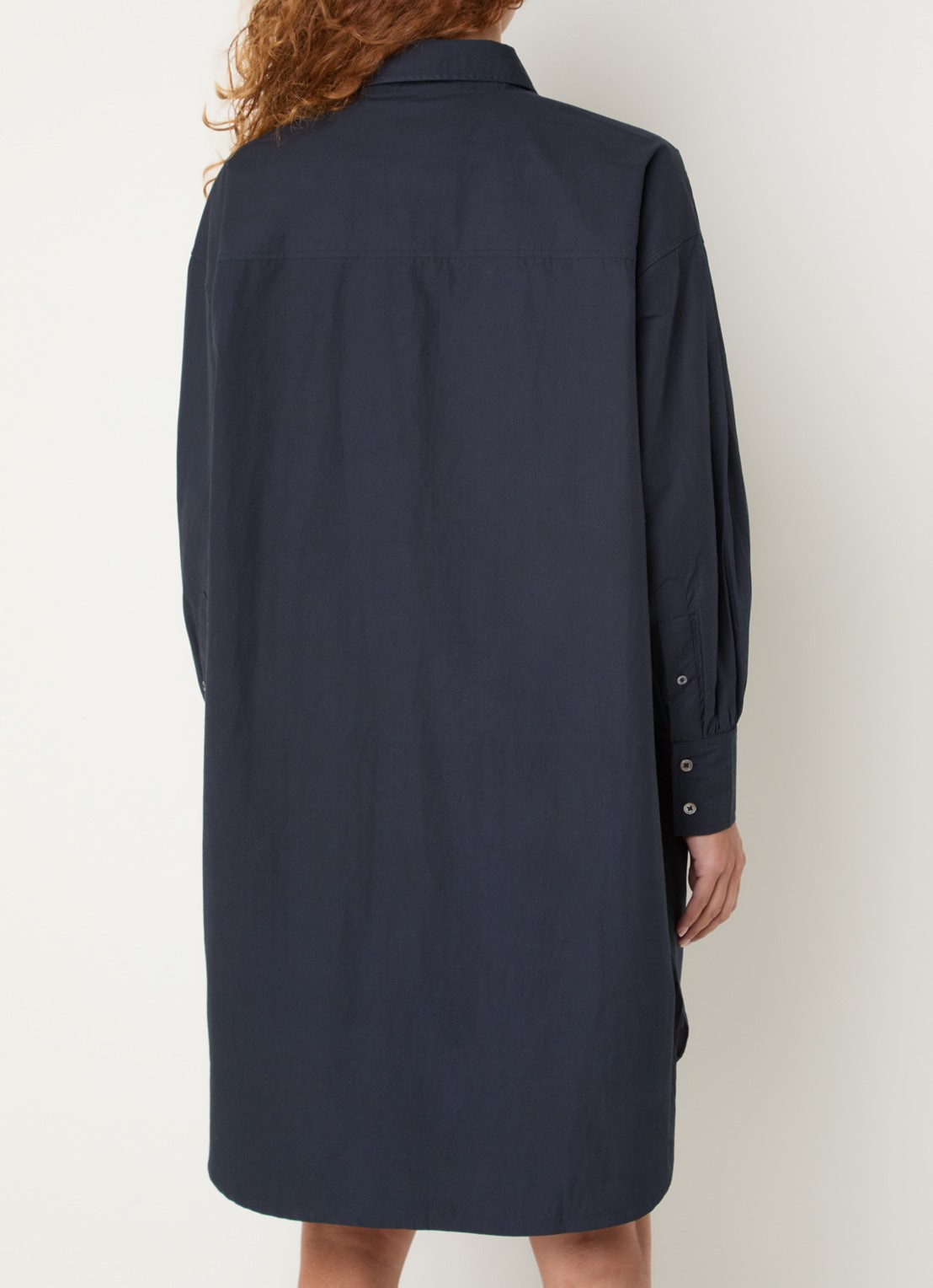 Bellerose Kaat mini tuniekjurk met kraag - achterkant 2 donkerblauw