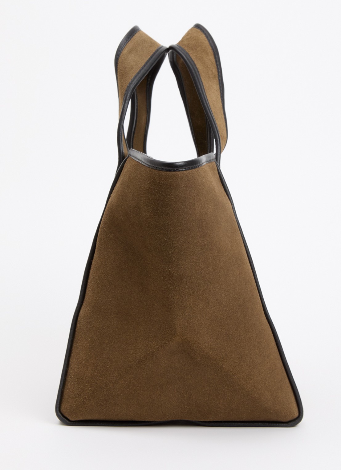 Bellerose Kub handtas van suède met details van leer - detail 4 khaki