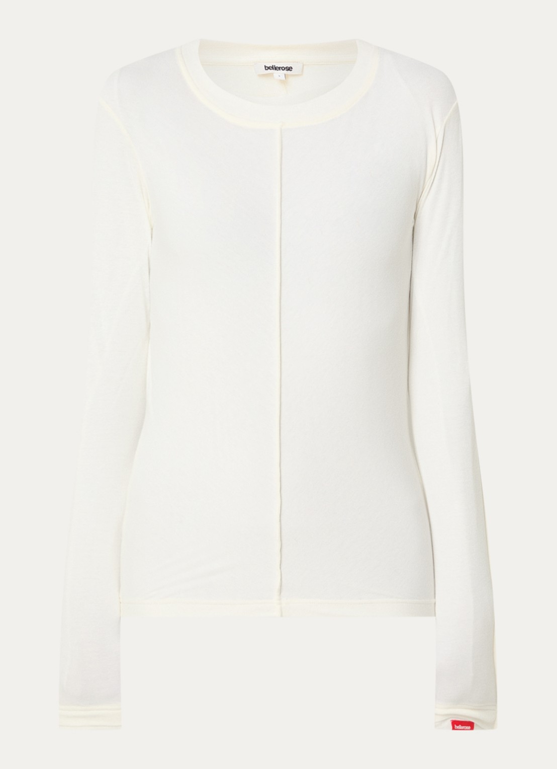 Bellerose Mendy long sleeve met boothals - voorkant 3 wit