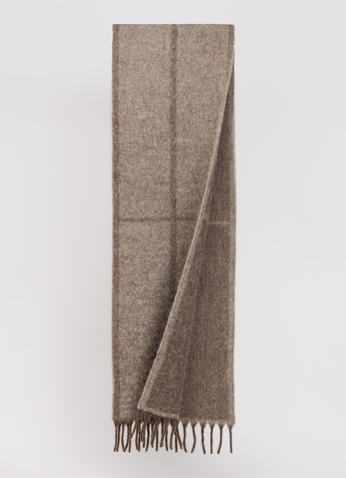 Bellerose Morywo sjaal in alpaca wolblend 220 x 33 cm  - detail 2 bruin
