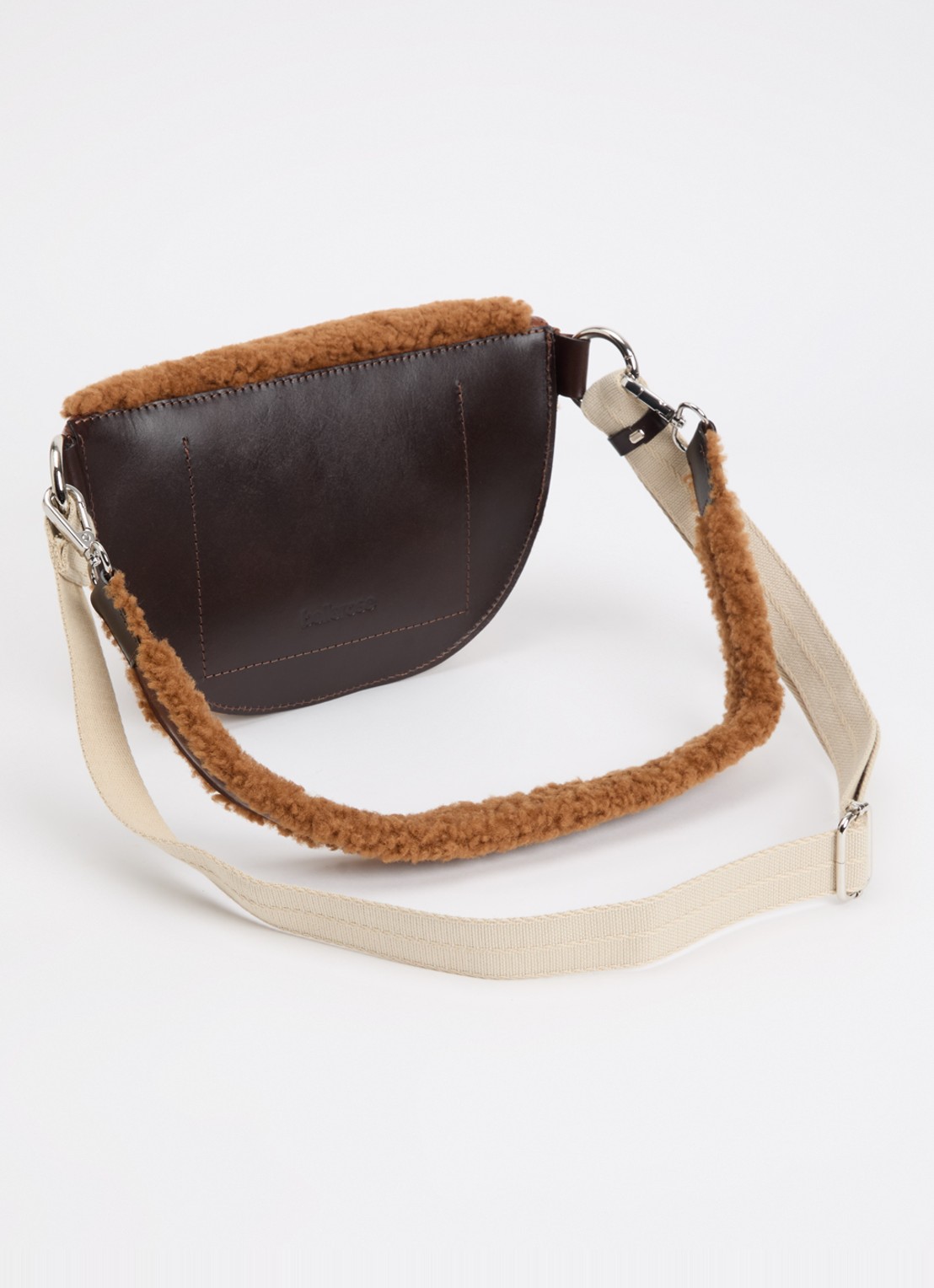 Bellerose Rosie crossbodytas met afneembare schouderriem - achterkant 5 camel