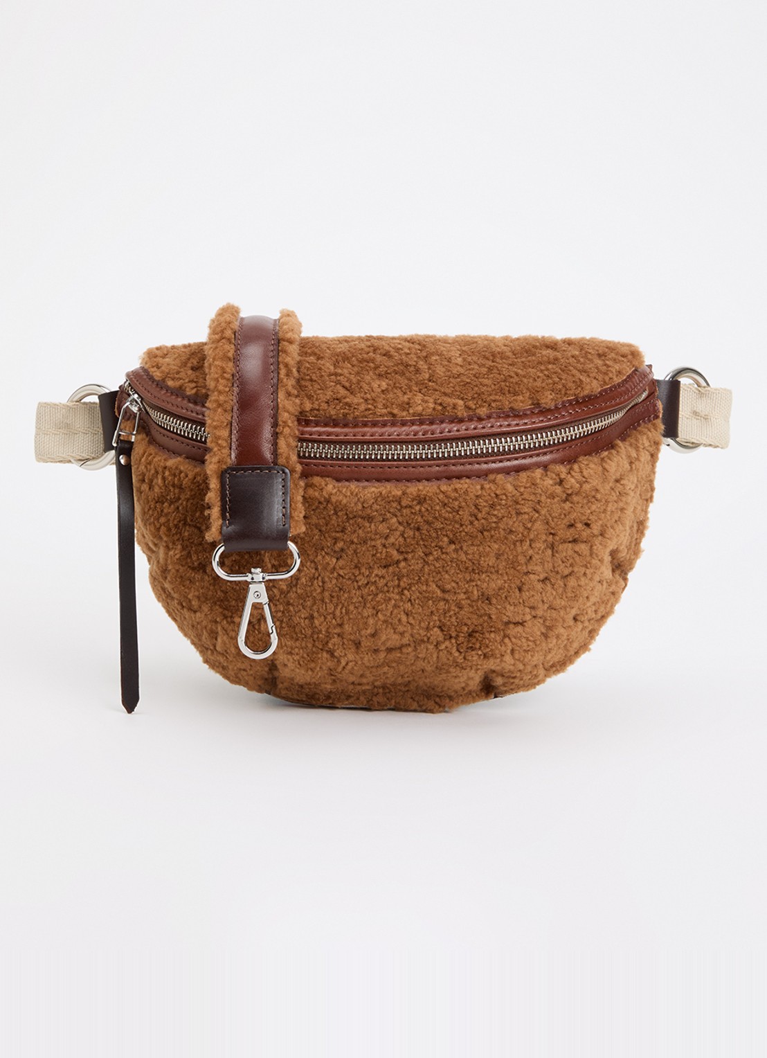 Bellerose Rosie crossbodytas met afneembare schouderriem - voorkant camel