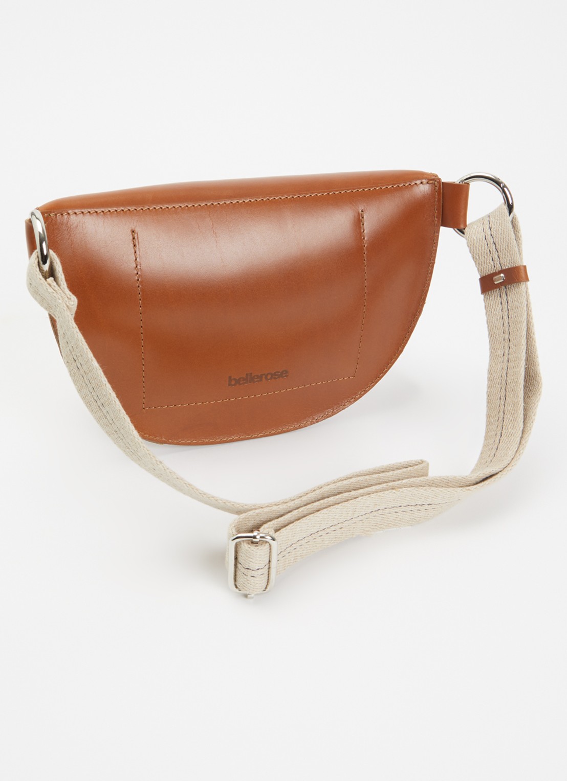 Bellerose Rosie heuptas van kalfsleer - achterkant 2 cognac