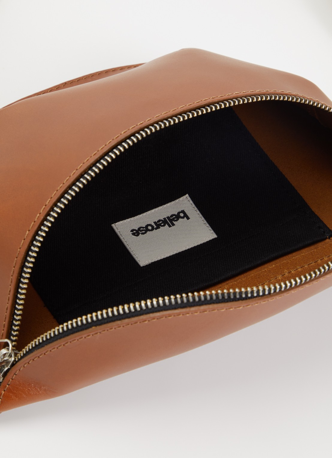 Bellerose Rosie heuptas van kalfsleer - detail 3 cognac