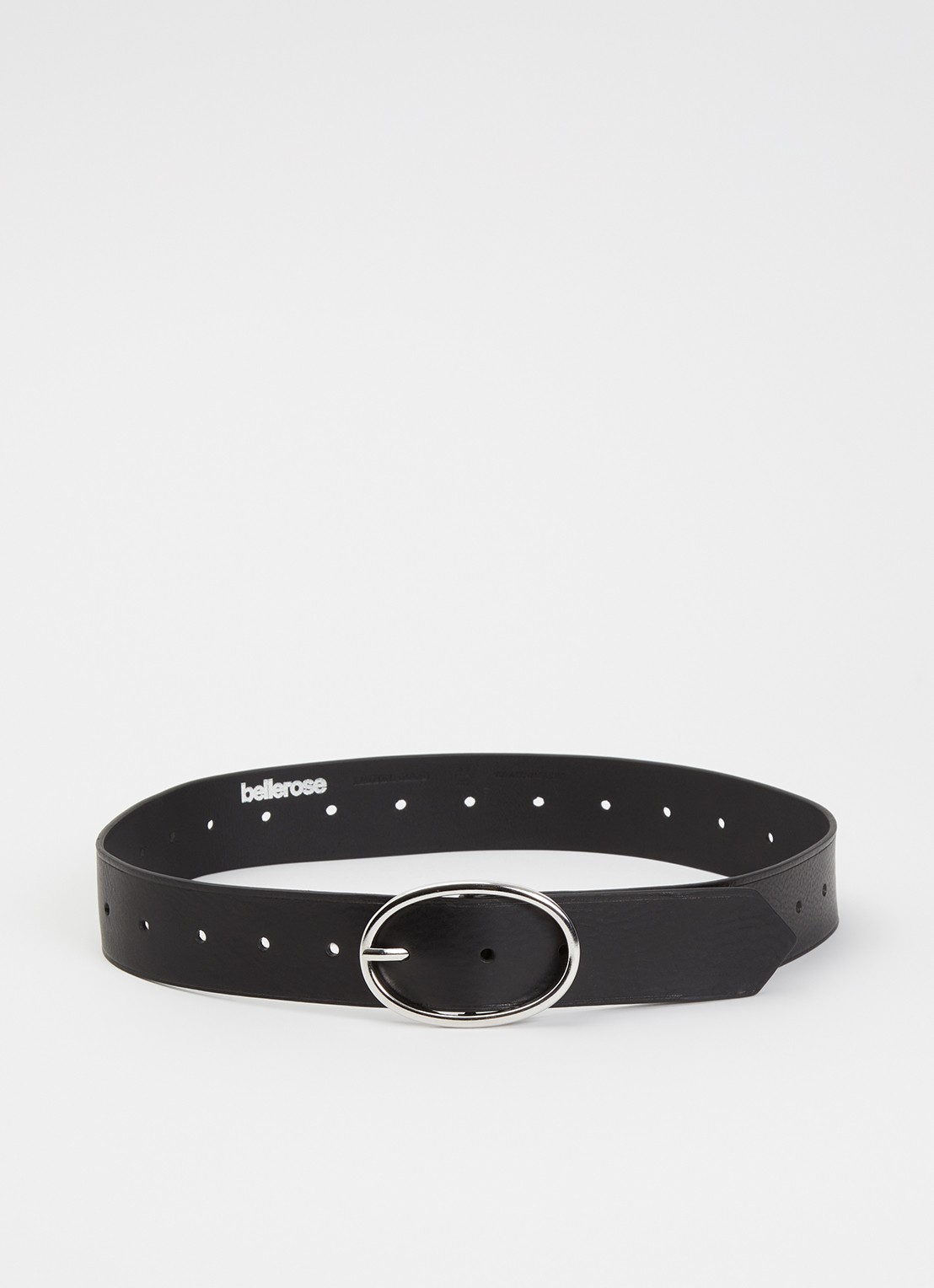 Bellerose Sanel riem van leer - voorkant 2 zwart