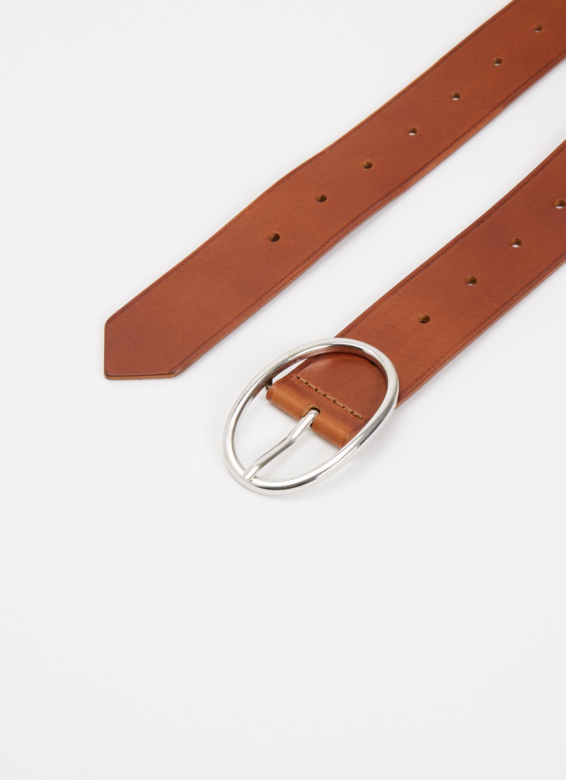 Bellerose Sanel riem van leer - detail 2 cognac