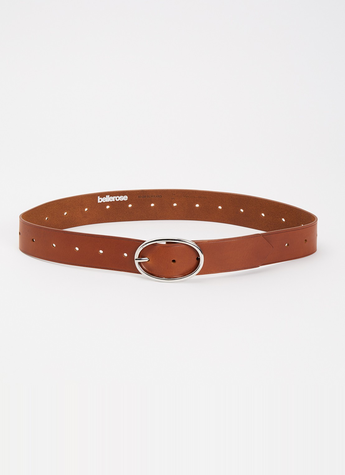 Bellerose Sanel riem van leer - voorkant cognac