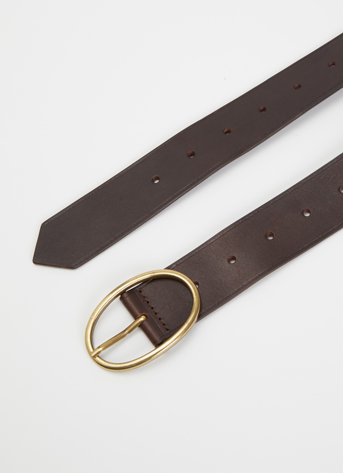 Bellerose Sanel riem van leer - detail 2 donkerbruin