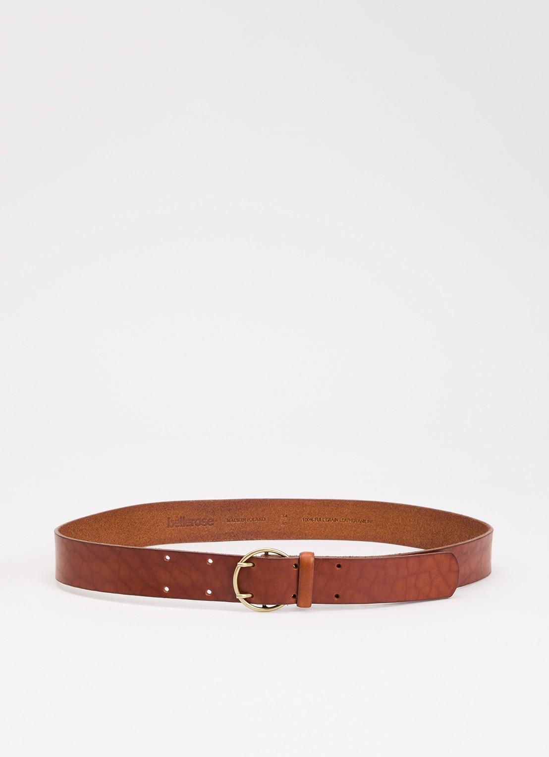 Bellerose Selya riem van leer - voorkant cognac