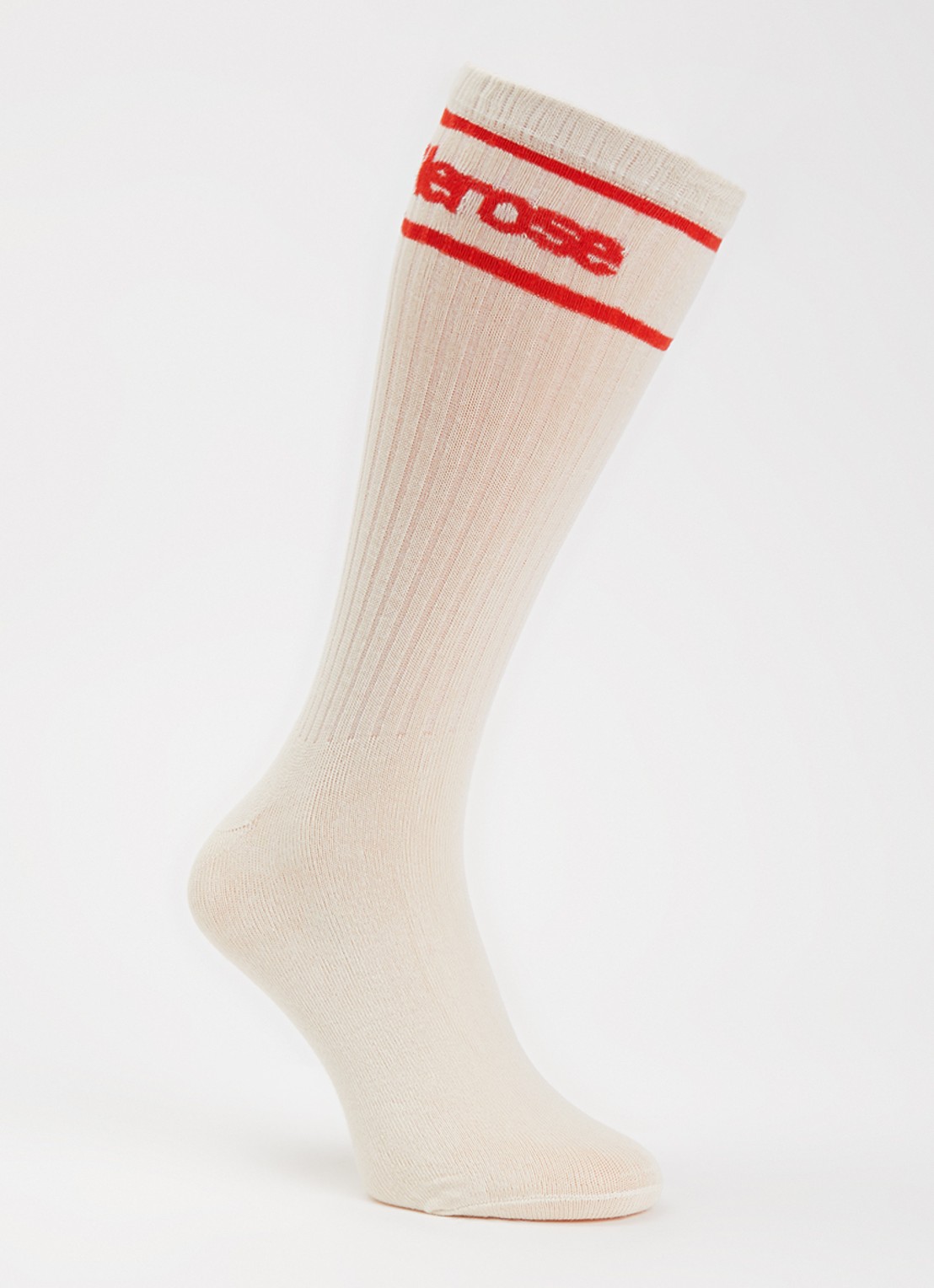 Bellerose Sokken met logo - voorkant gebroken wit