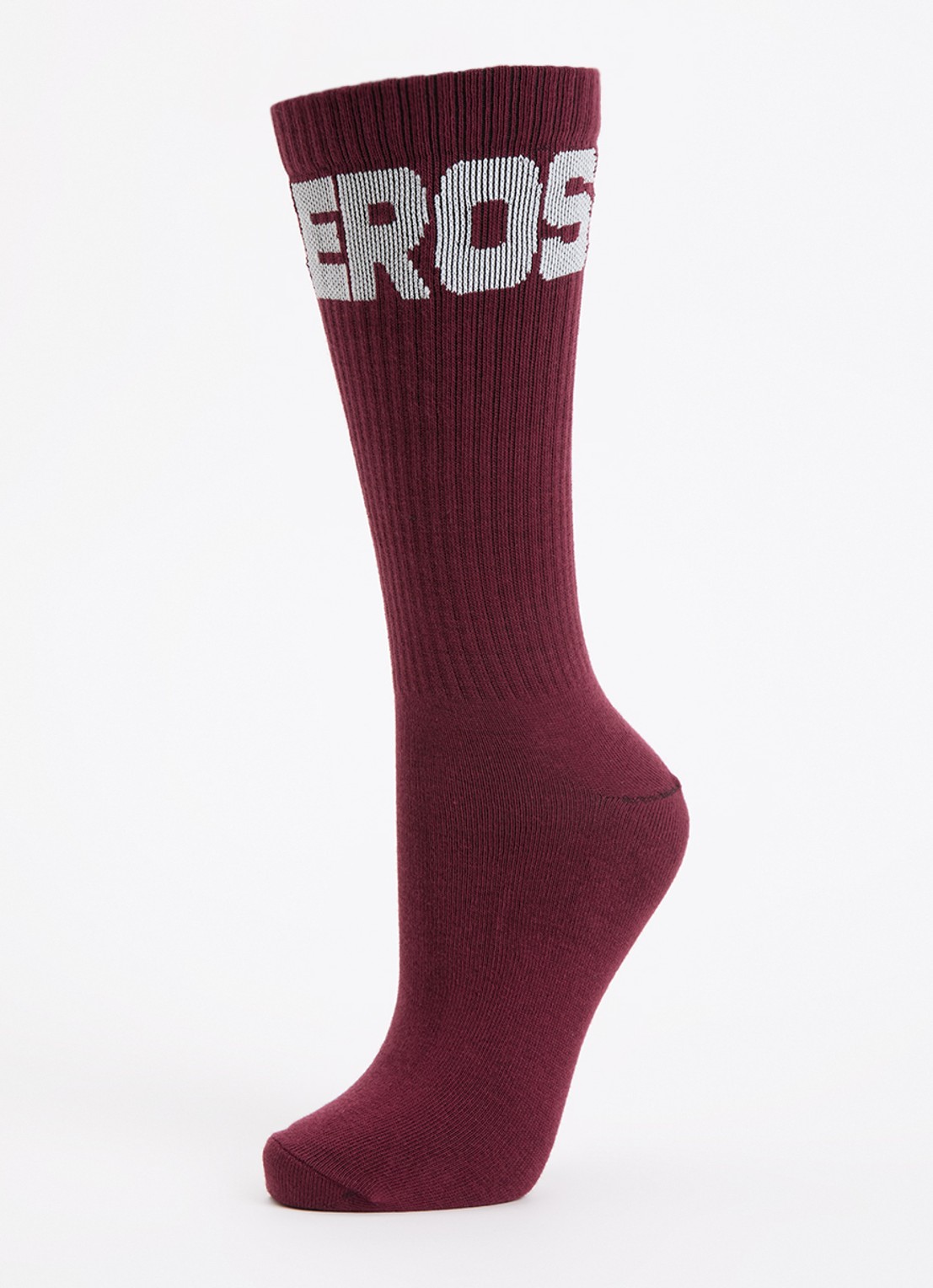 Bellerose Sokken met logo - detail bordeauxrood