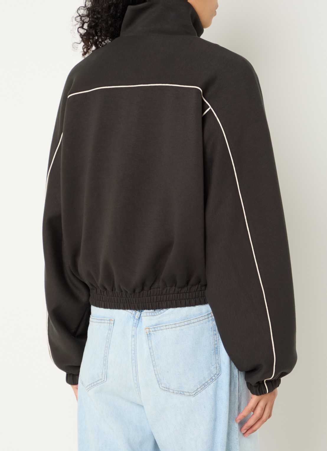 Bellerose Tropy sweatvest met logoborduring - achterkant 3 groen