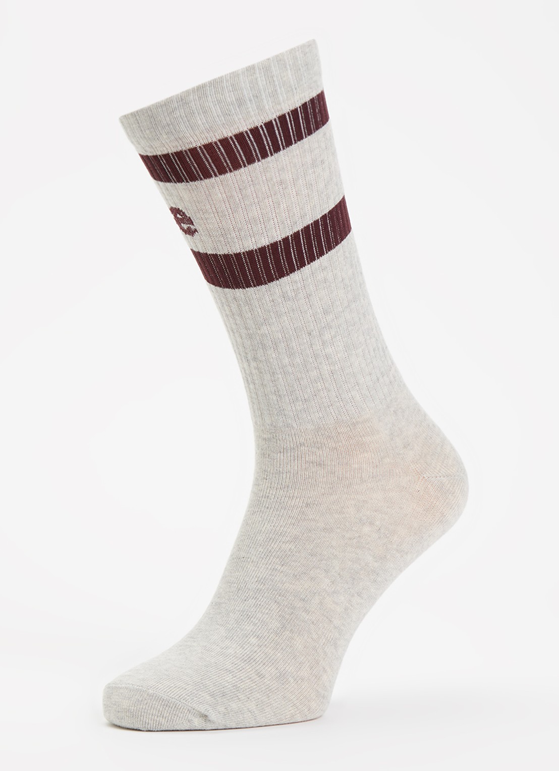 Bellerose Vanmo sokken in katoenblend met logo - detail 3 grijsmele