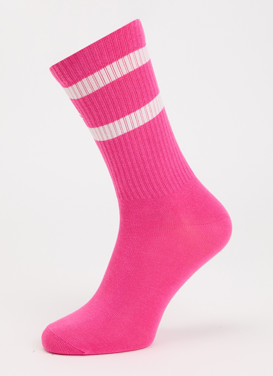 Bellerose Vanmo sokken in katoenblend met logo - detail fuchsia