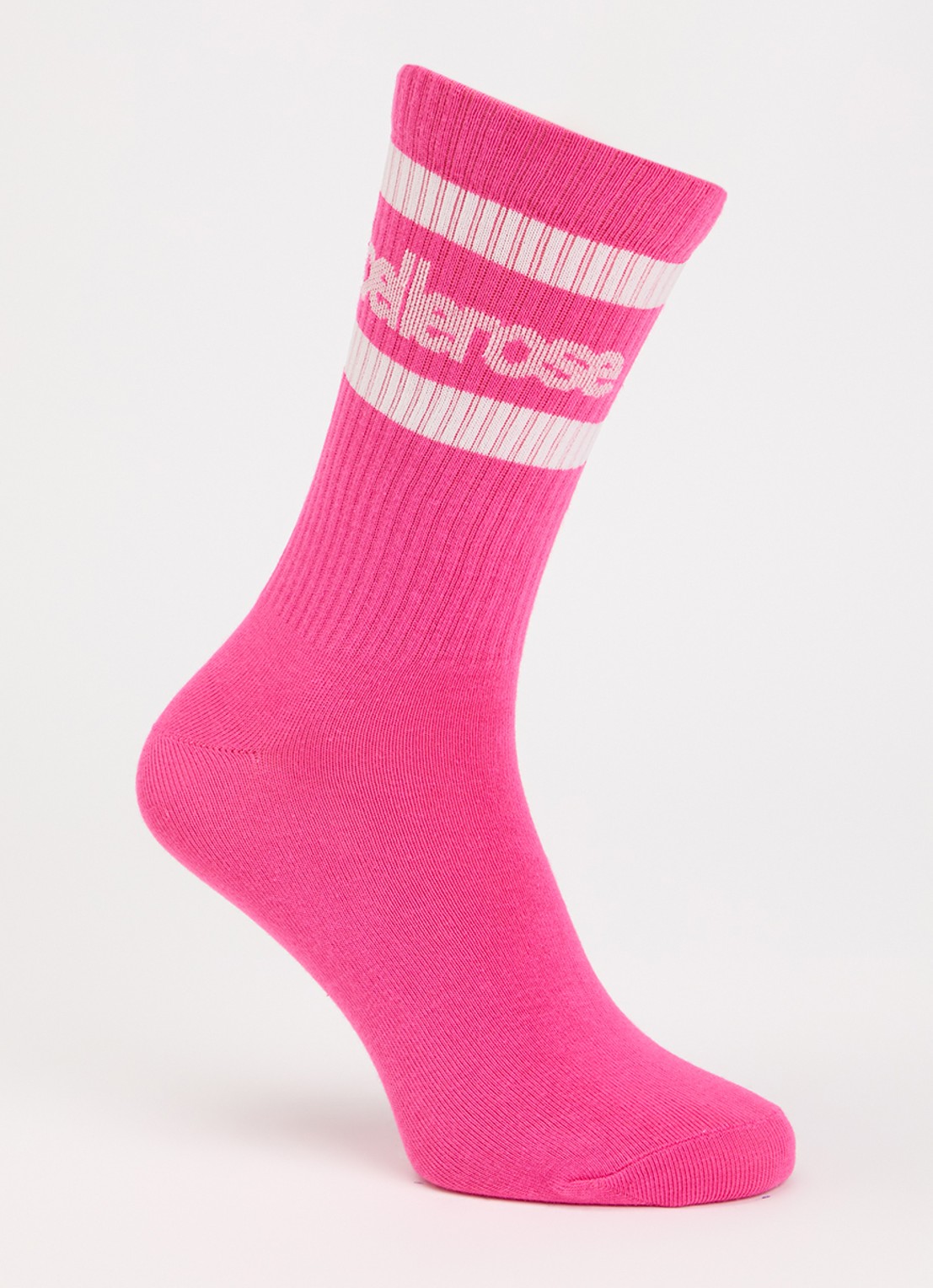Bellerose Vanmo sokken in katoenblend met logo - voorkant 2 fuchsia