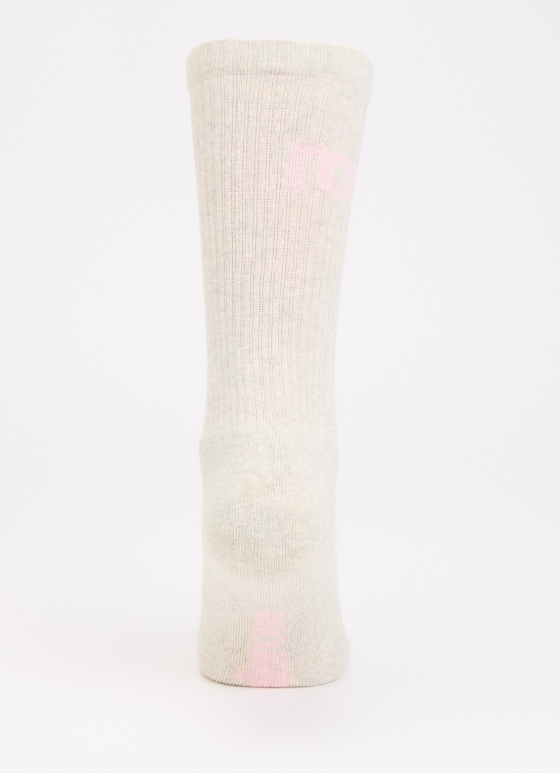 Bellerose Vem sokken in katoenblend met logo - voorkant 2 creme