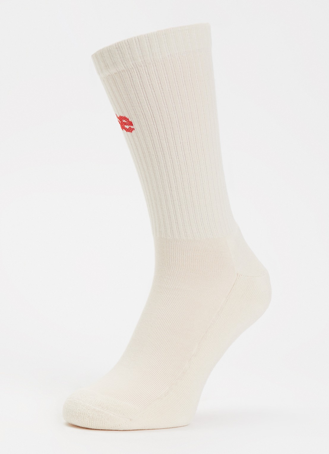 Bellerose Vem sokken in katoenblend met logo - detail 3 gebroken wit