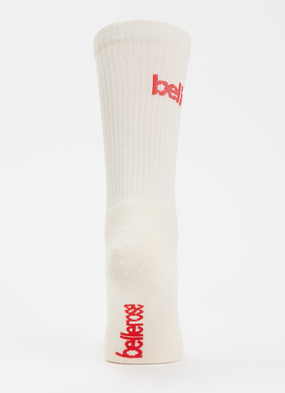 Bellerose Vem sokken in katoenblend met logo - voorkant 2 gebroken wit