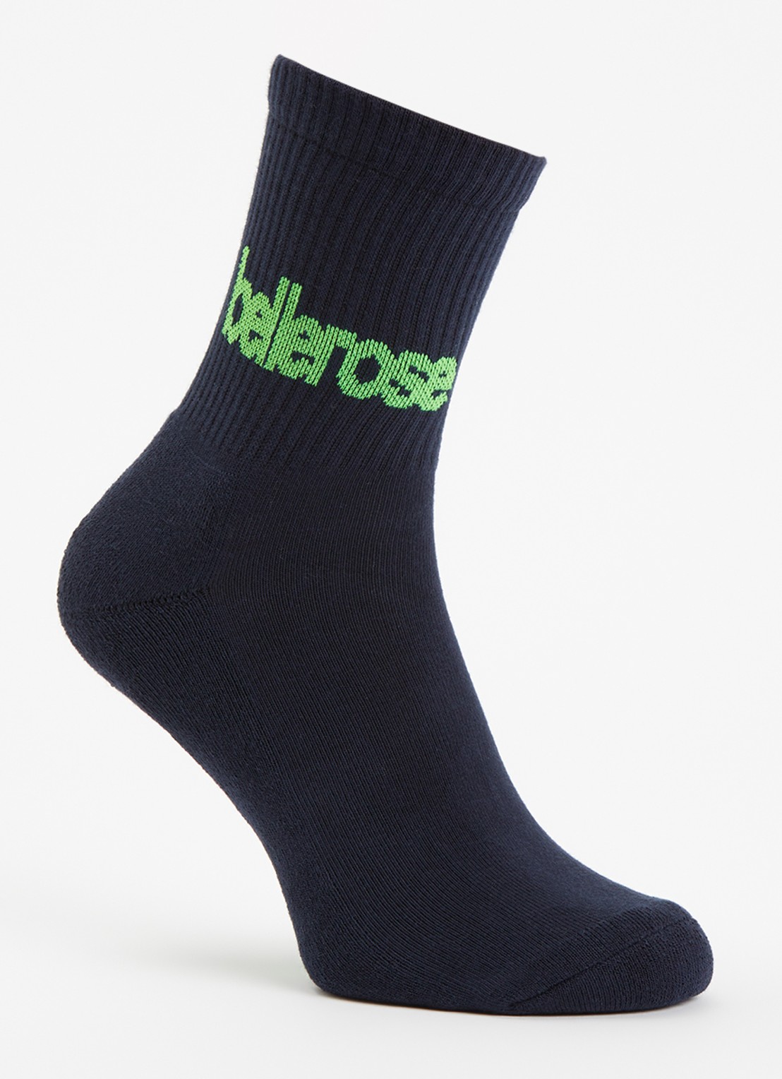 Bellerose Vemho sokken in katoenblend met logo - voorkant donkerblauw