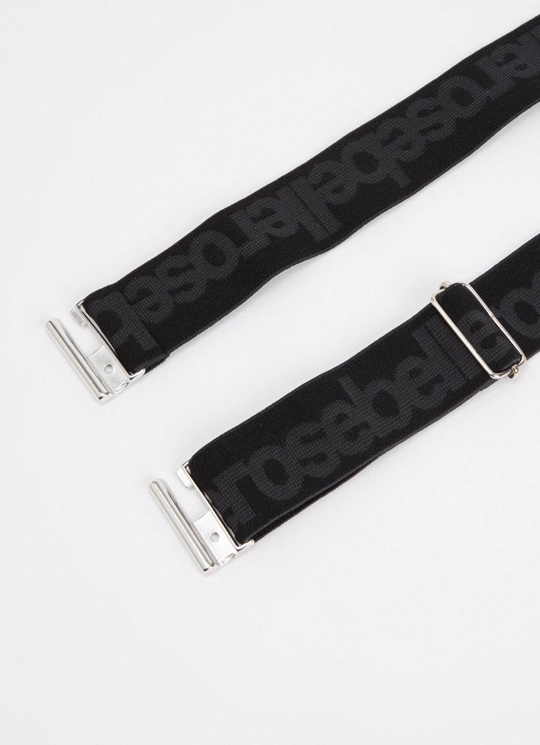 Bellerose Viba riem met logoprint - detail 2 zwart