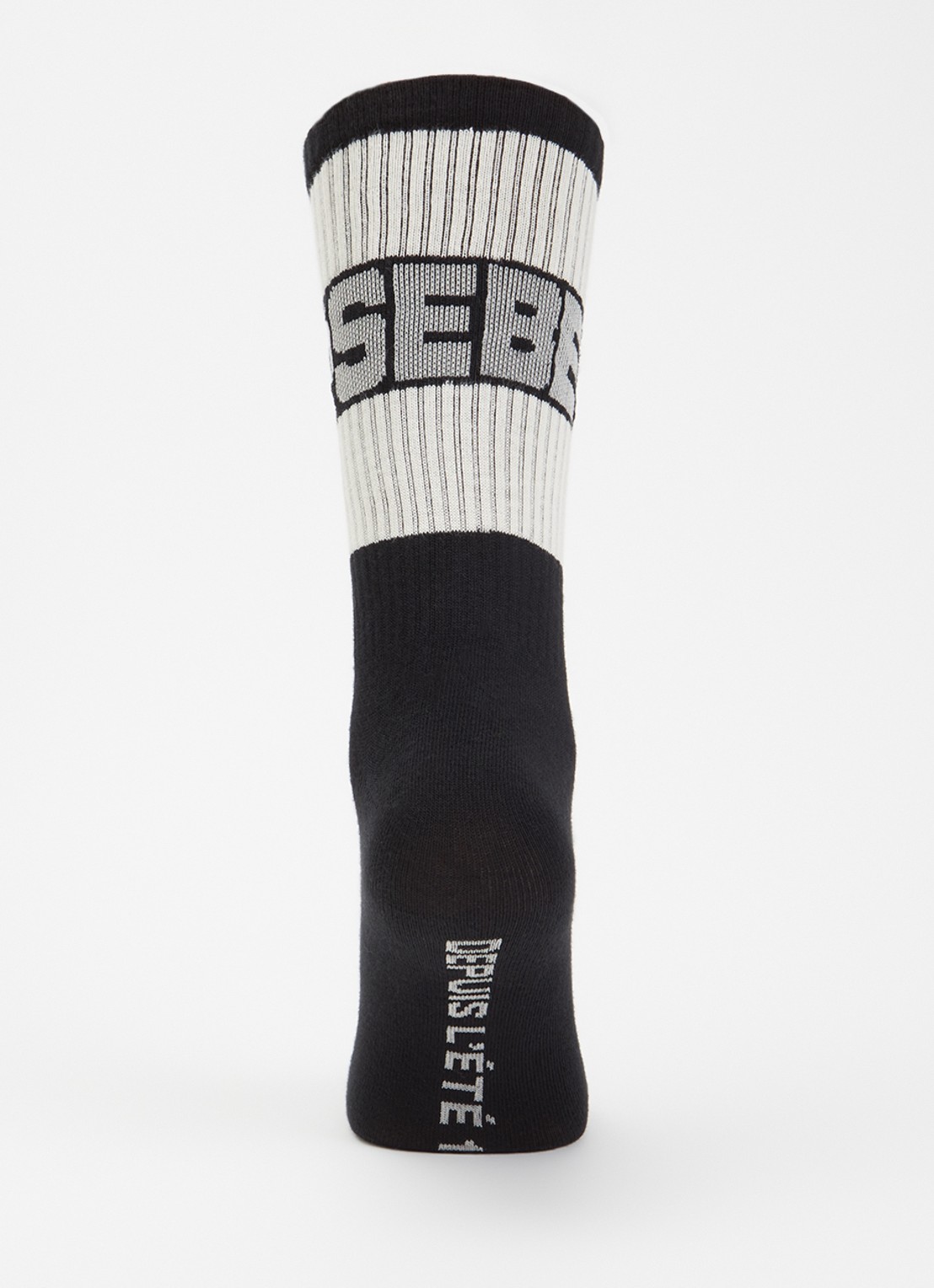 Bellerose Vite sokken in katoenblend met logo - voorkant 3 zwart