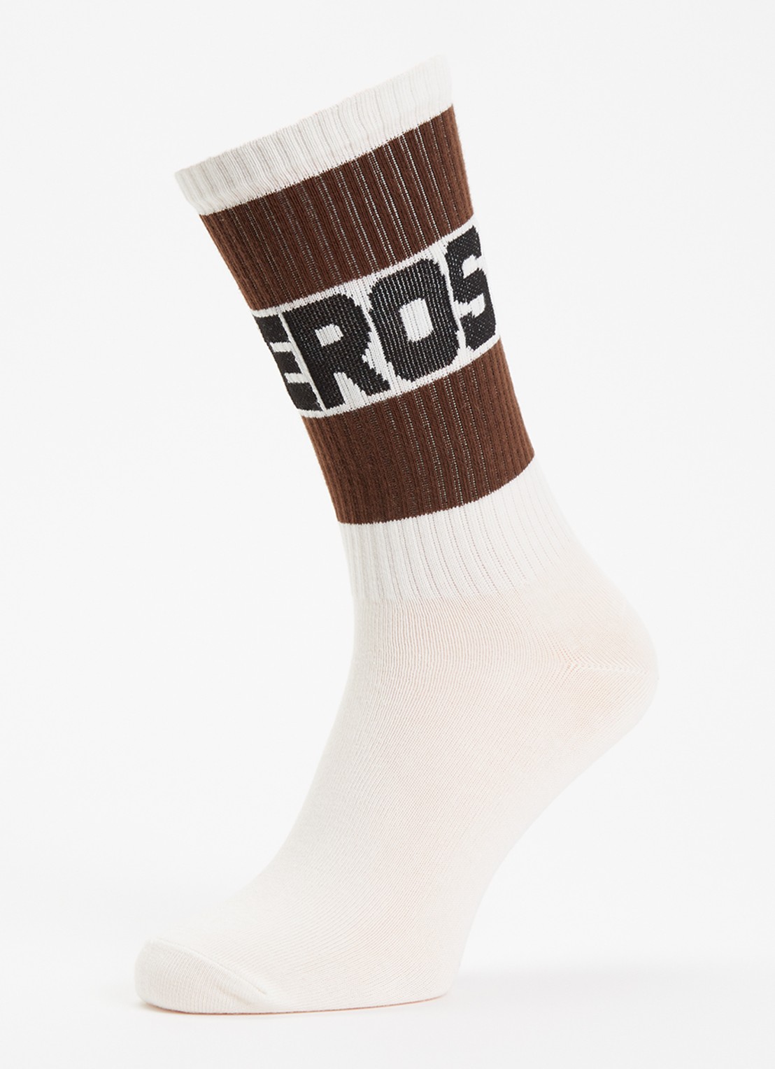 Bellerose Vite sokken in katoenblend met logo - detail 3 chocoladebruin