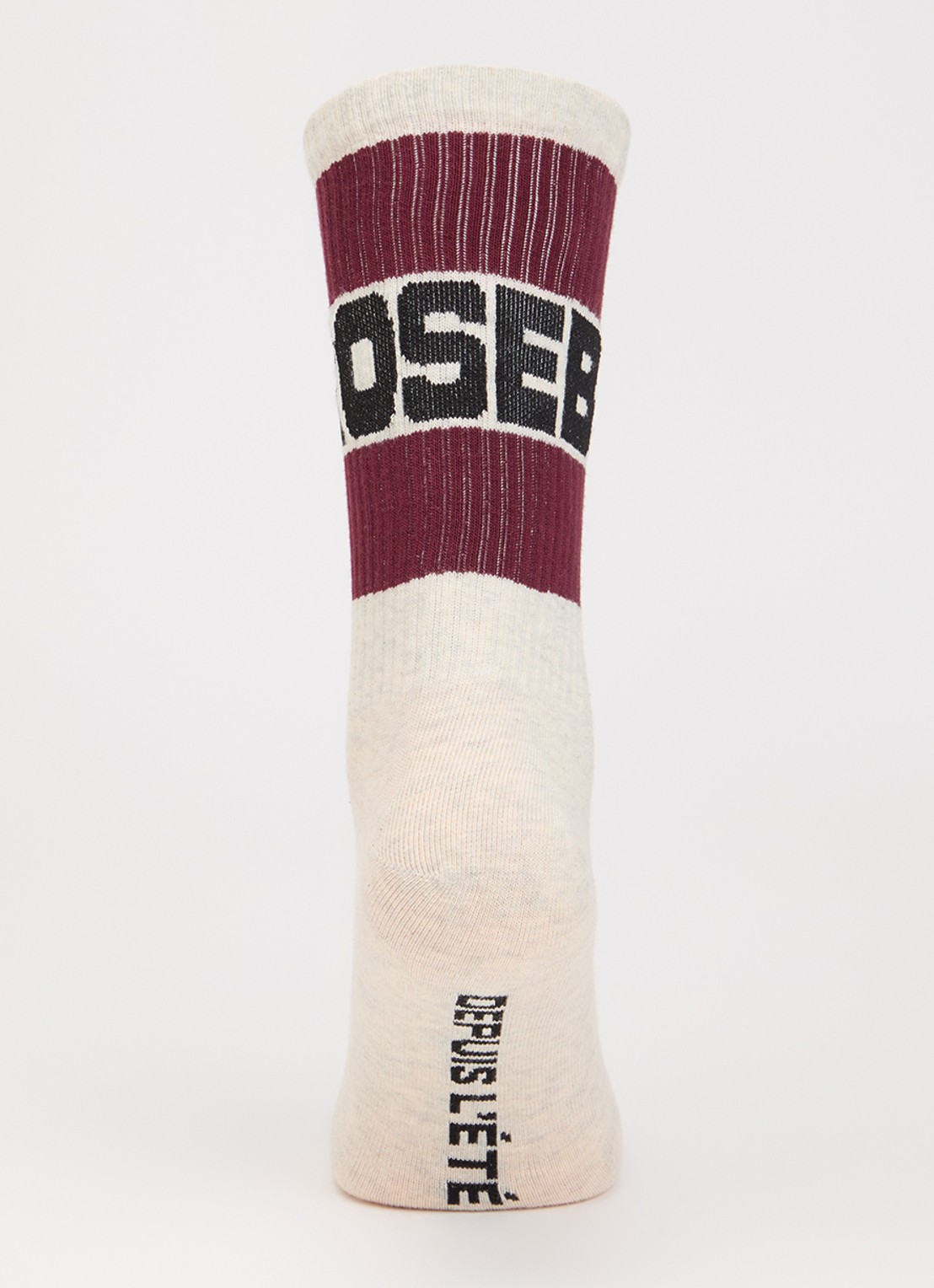 Bellerose Vite sokken in katoenblend met logo - voorkant 2 bordeauxrood