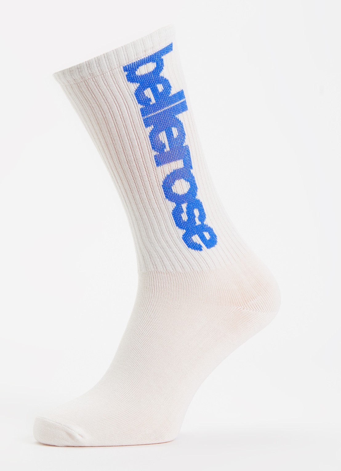 Bellerose Vroum sokken in katoenblend met logoprint - detail 3 gebroken wit