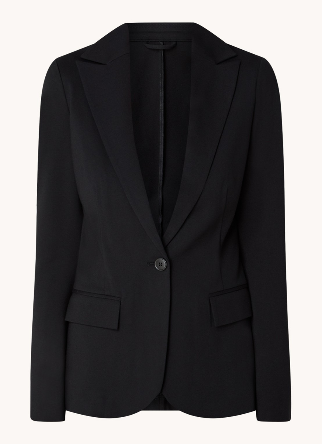 Benetton Blazer met klepzakken - voorkant 2 zwart
