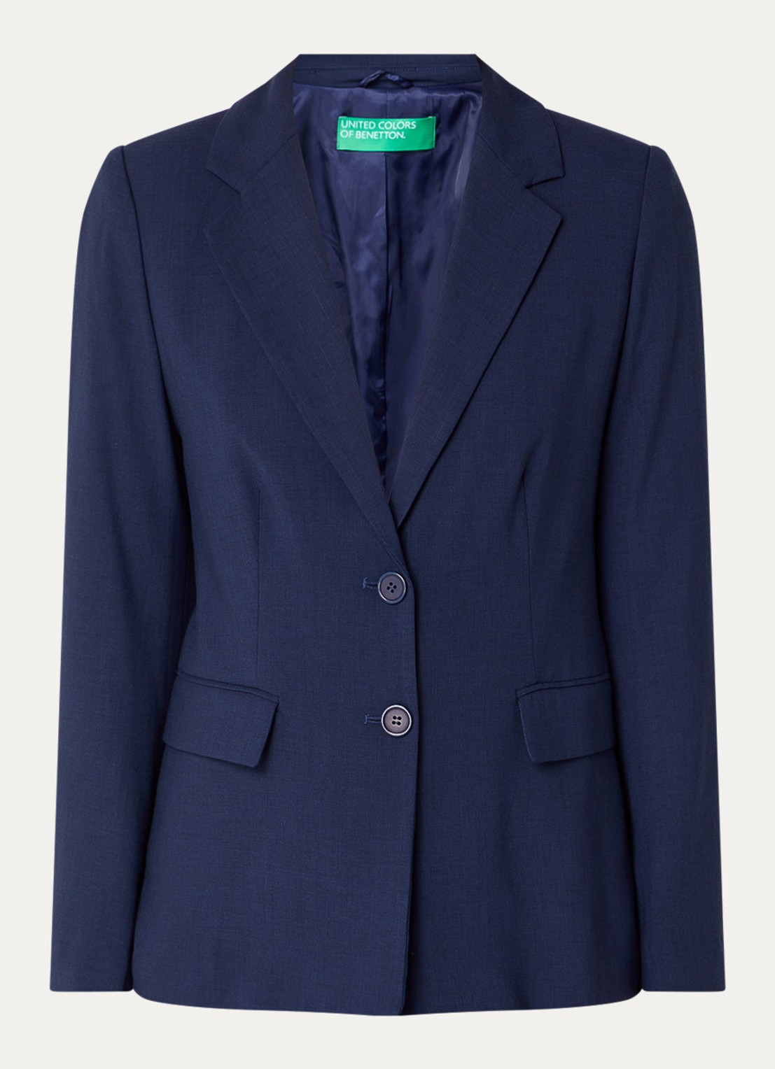 Benetton Blazer met klepzakken - voorkant 3 donkerblauw