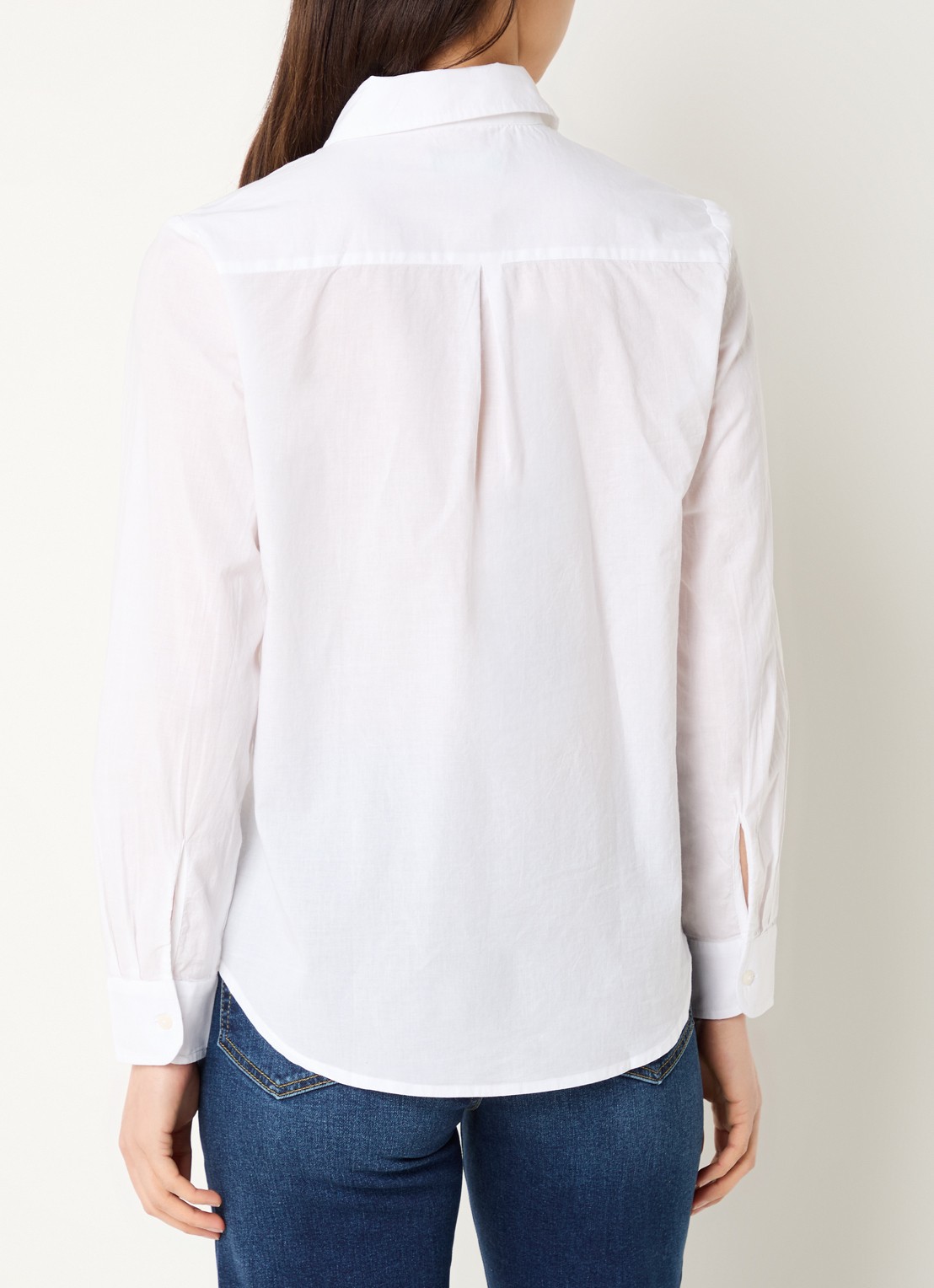 Benetton Blouse met kraag - achterkant 3 wit