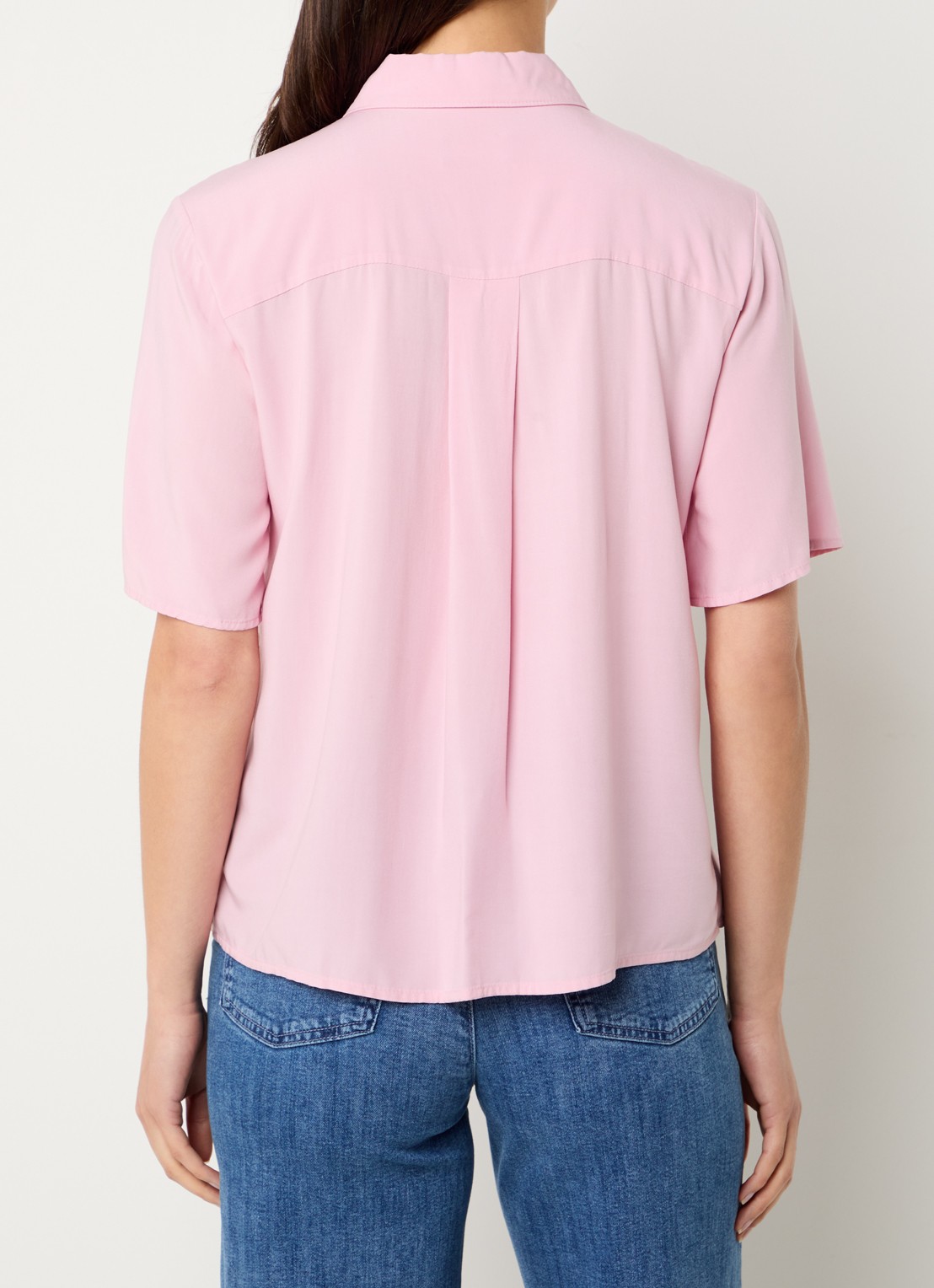 Benetton Blouse met kraag - achterkant 4 lichtroze