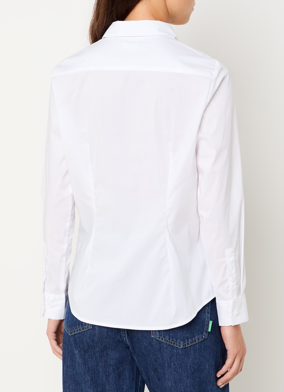 Benetton Blouse met kraag - achterkant 4 wit