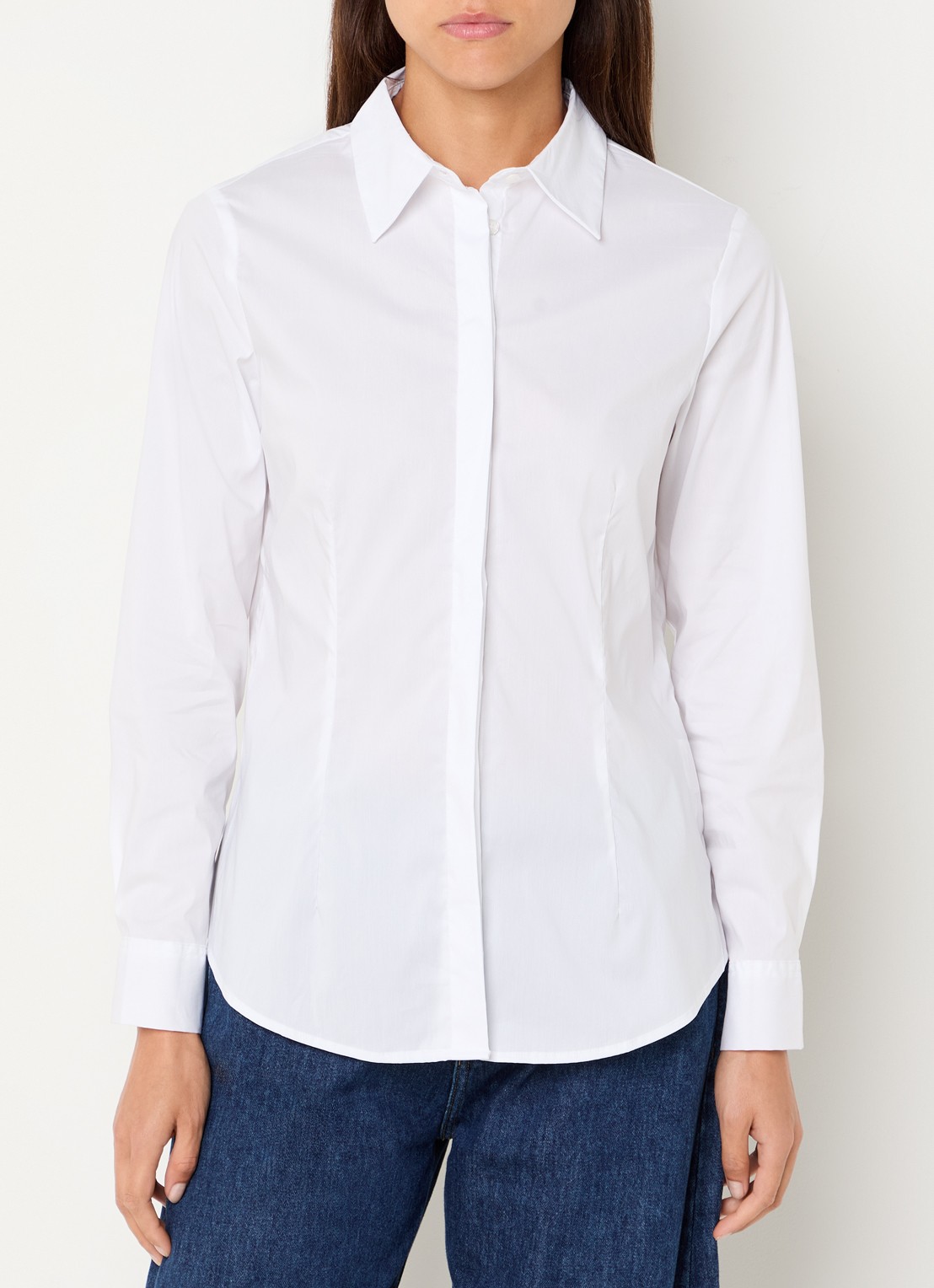 Benetton Blouse met kraag - detail 3 wit