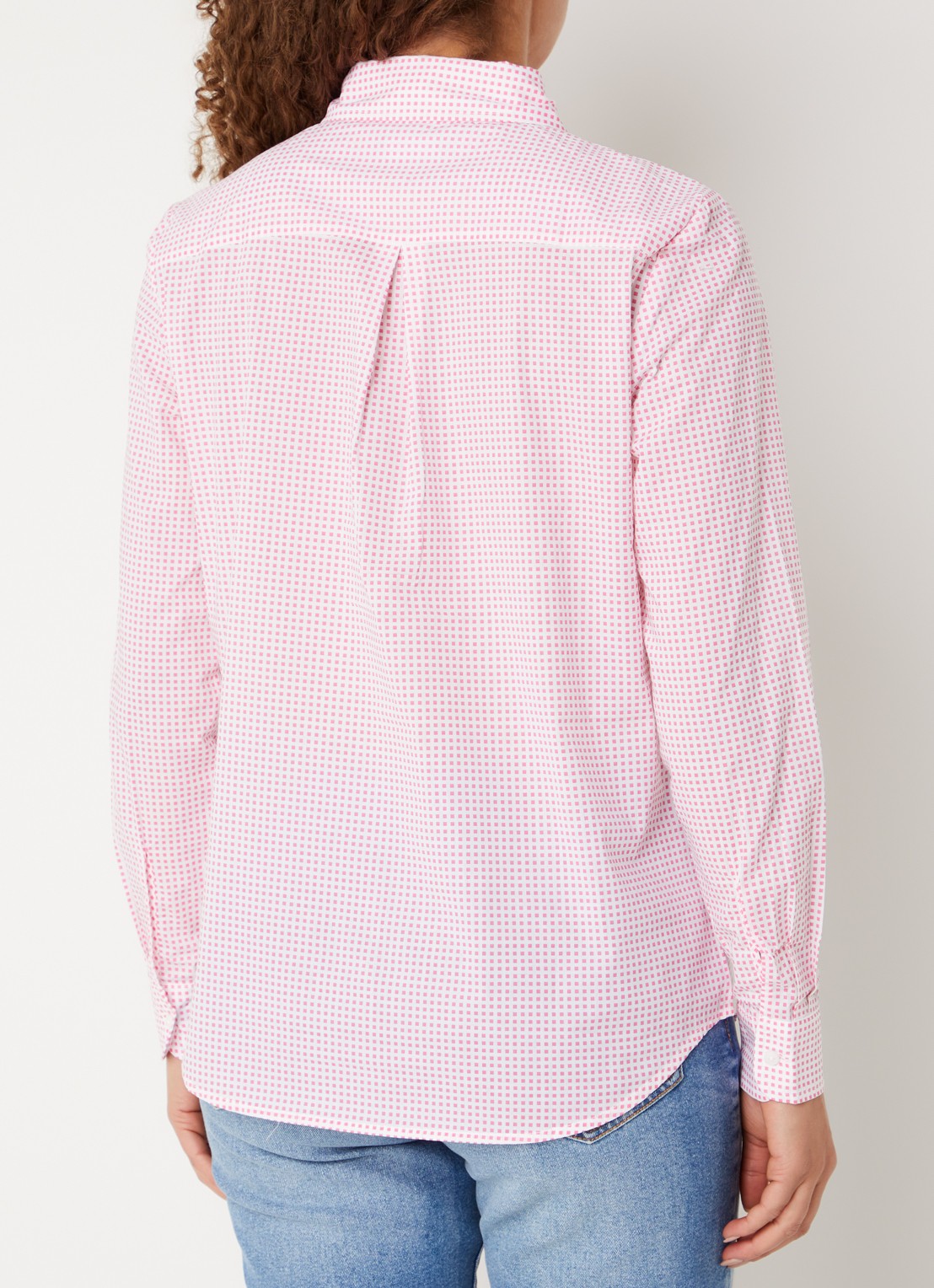 Benetton Blouse met print - achterkant 2 donkerroze
