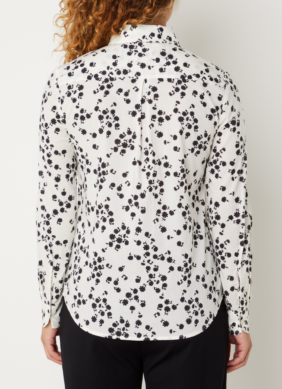 Benetton Blouse met print - achterkant 4 zwart