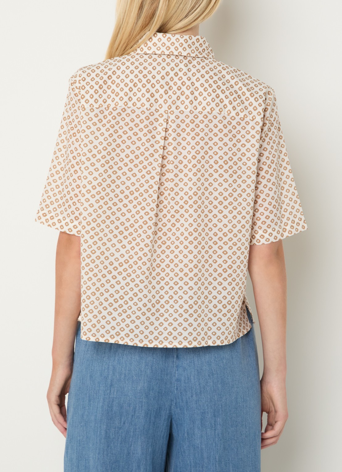 Benetton Blouse met print - achterkant 4 groen