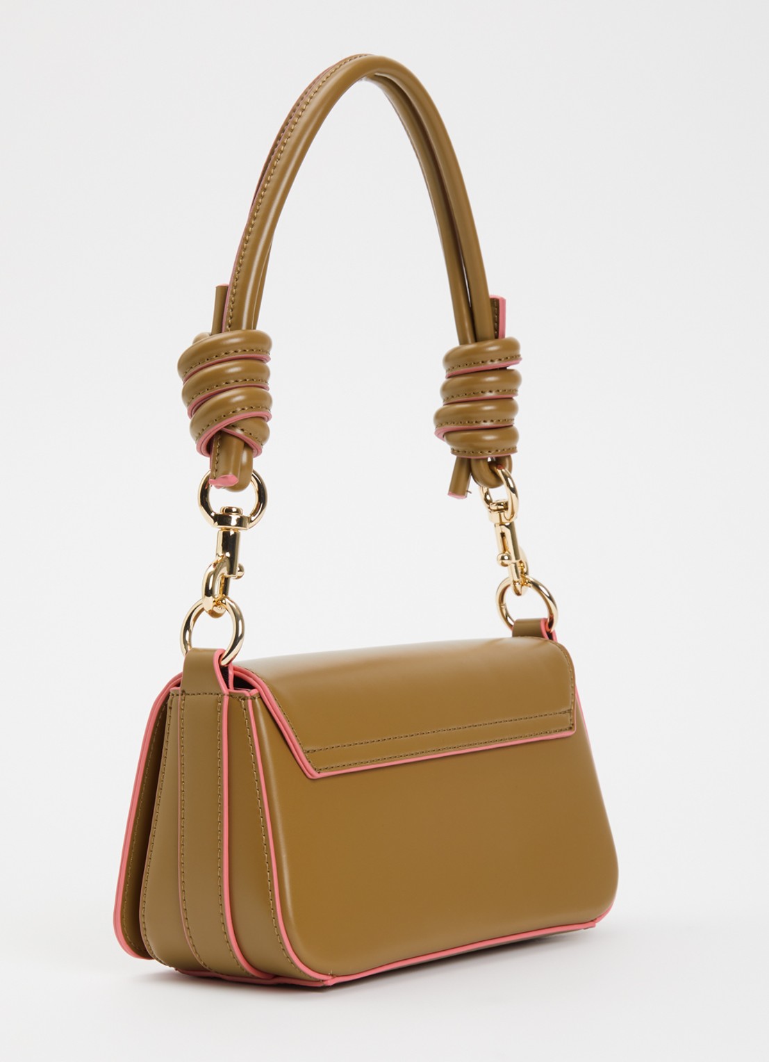 Benetton Crossbodytas met afneembare schouderriem - achterkant 4 camel