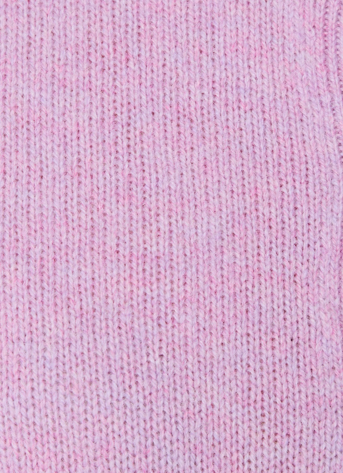 Benetton Fijngebreid vest van wol met ronde hals - detail 3 lila